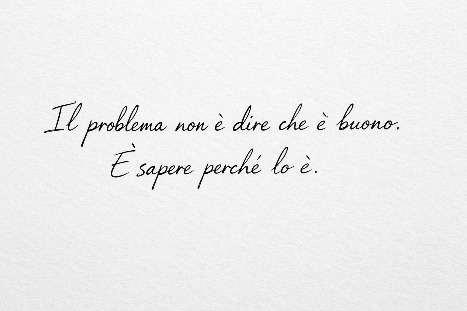 il problema